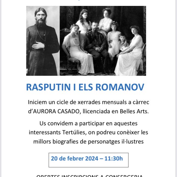 Tertulia "Rasputin i els Romanov2. Aurora
